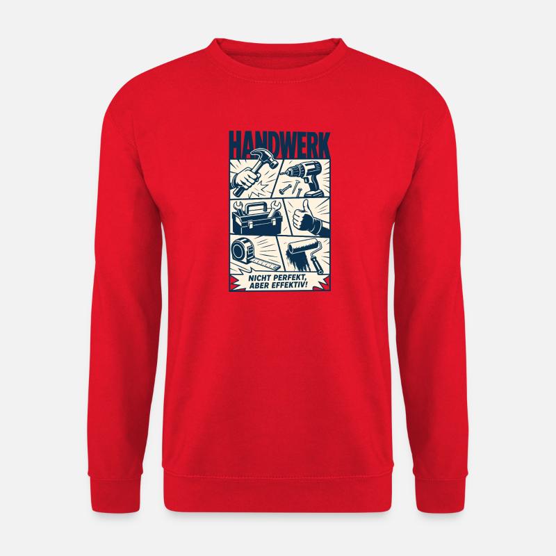 Fabriquer pas parfait mais efficace - Sweat-shirt Unisexe - rouge
