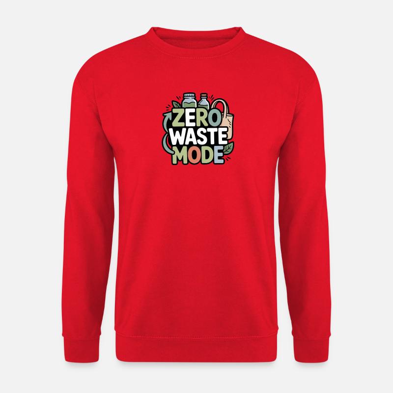 Mode zéro déchet - Sweat-shirt Unisexe - rouge