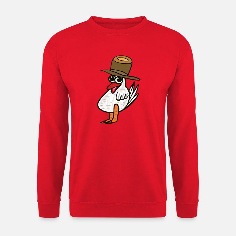 Chicken Rooster Chickens Kids Child - Unisex Sweatshirt - red