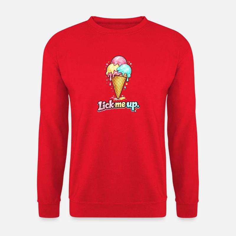 Eis schlecken - Unisex Sweatshirt - red