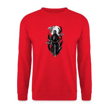 SPORTS-KENDO Karaté Judo Akido Arts Martiaux Kendo - Sweat-shirt Unisexe - rouge - Devant - Alina (178cm) & Michal (187cm)