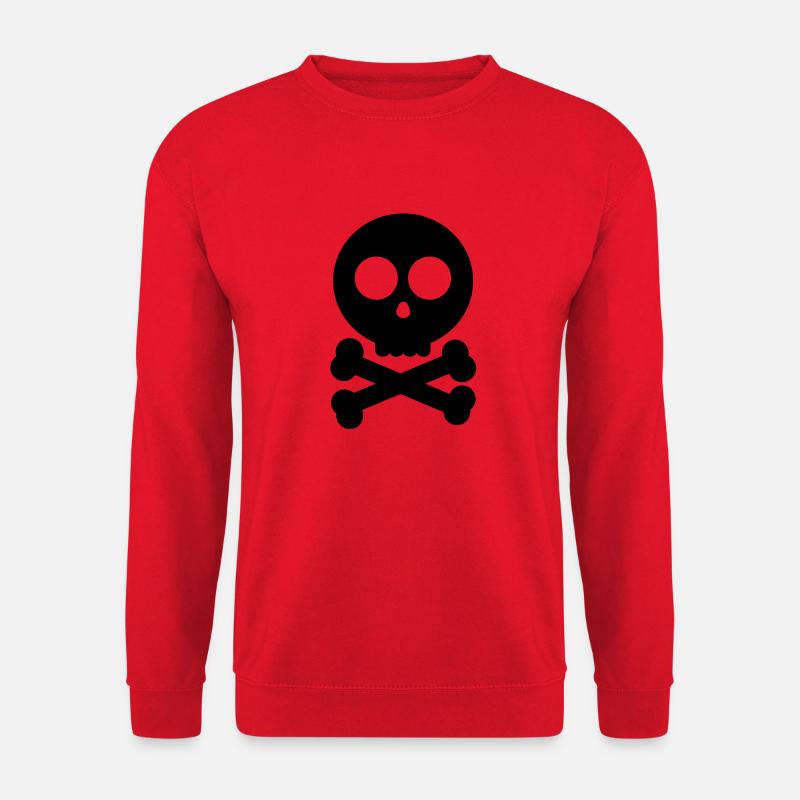 skull_face_f1 - Unisex Sweatshirt - red