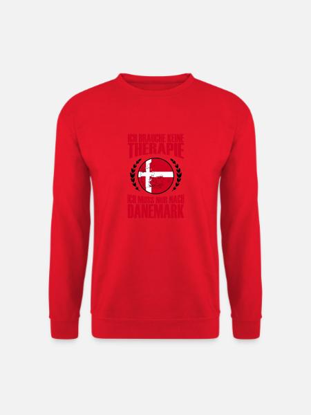 Therapie Danemark Geschenk Spruch Nord - Unisex Pullover - Rot
