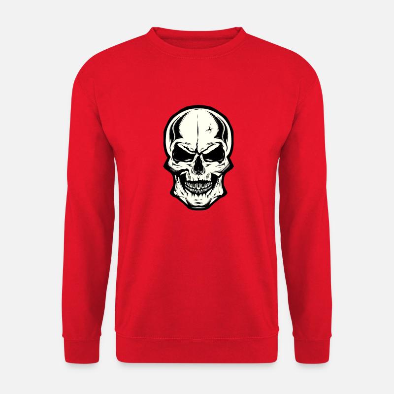 Schädel Schädel Pirat - Unisex Pullover - Rot