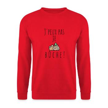 J'peux pas... - Sweat-shirt Unisexe - rouge - Devant - Alina (178cm) & Michal (187cm)