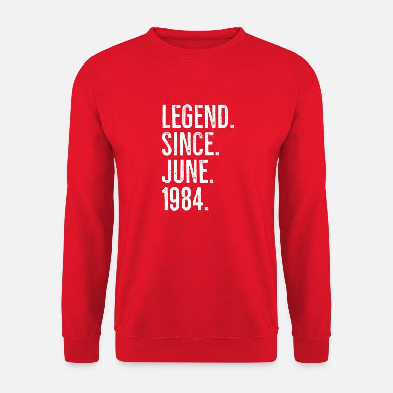 Legend Since June 1984 - Unisex Sweatshirt - red