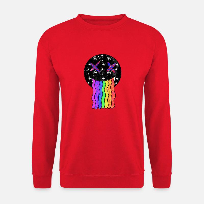 Rainbow Splash - Unisex Sweatshirt - red