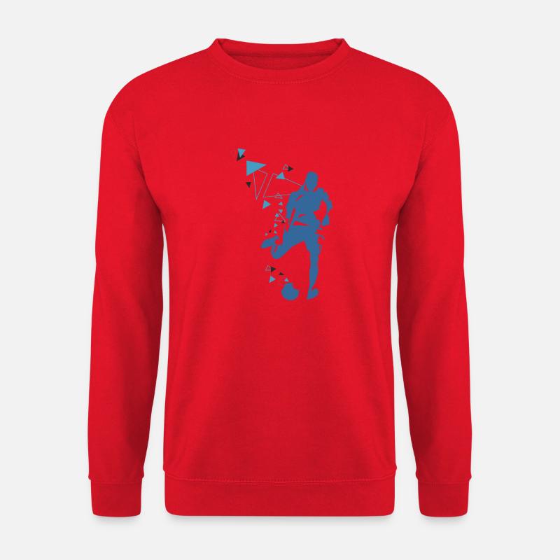 Fussballer Dreieck Soccer - Unisex Pullover - Rot