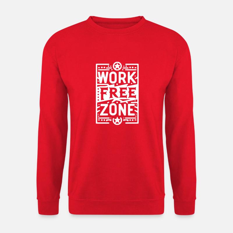 Arbeitsfreie Zone - Unisex Pullover - Rot