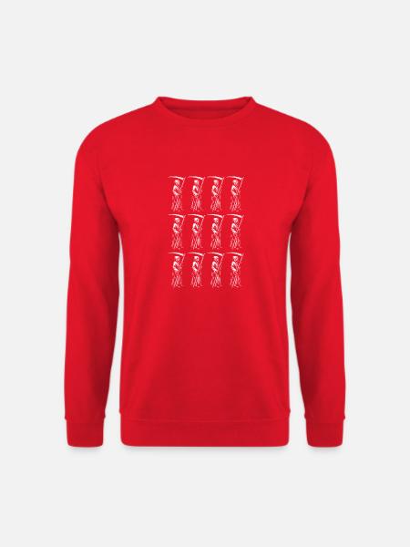 death pattern of skeletons - Unisex Sweatshirt - red