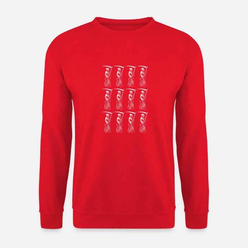 death pattern of skeletons - Unisex Sweatshirt - red