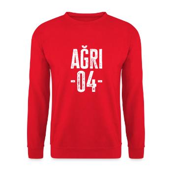Ağrı 04 – for Kurds and Turks - Unisex Sweatshirt - red - Front - Alina (178cm) & Michal (187cm)