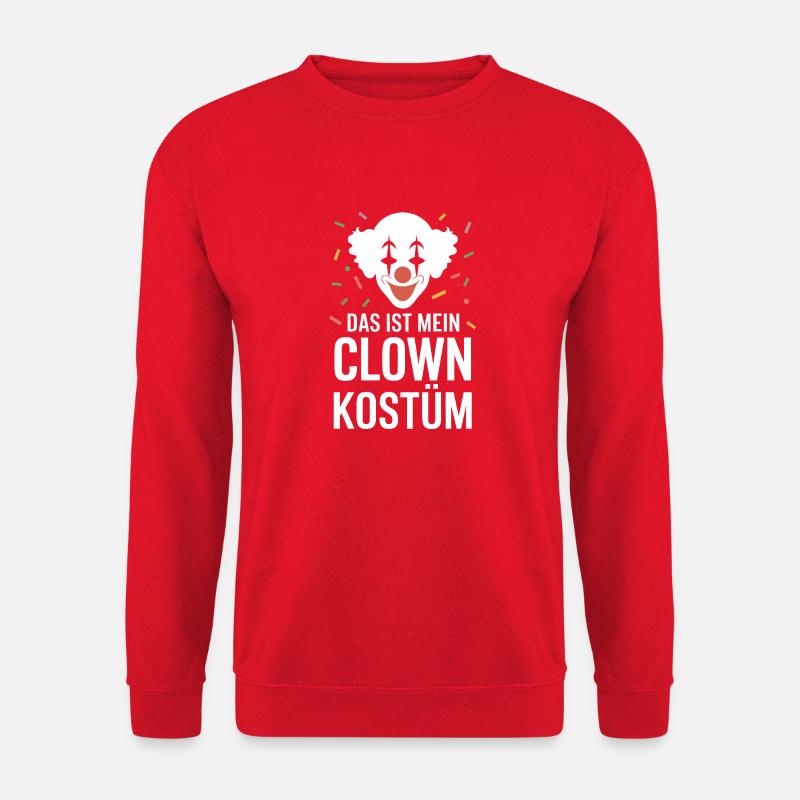 Das ist mein Clown Kostüm - Karneval Fasching - Unisex Pullover - Rot
