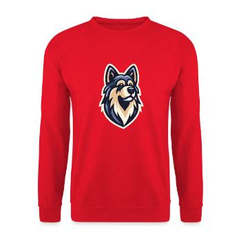 Chasseur de loups nocturnes - Sweat-shirt Unisexe - rouge - Devant - Alina (178cm) & Michal (187cm)