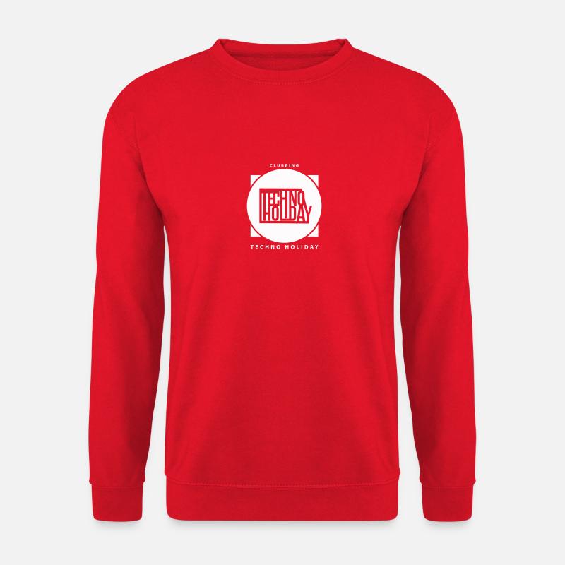 logo_techno_holiday_2017_blanco - Unisex Sweatshirt - red