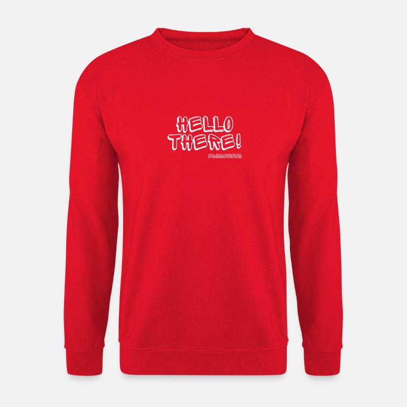 Hello White T - Unisex Sweatshirt - red