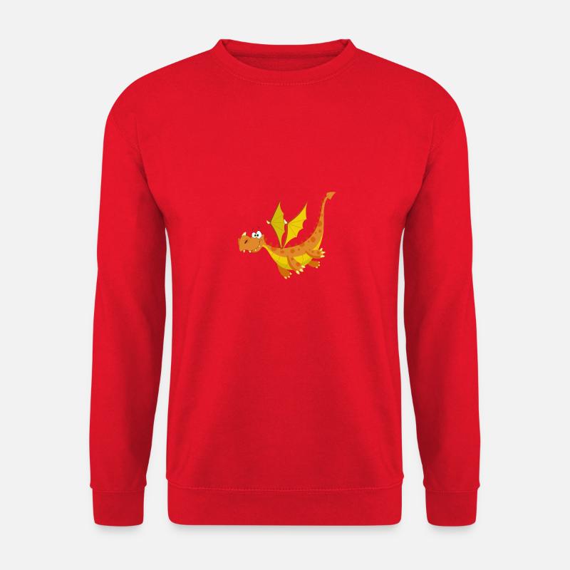 Hector, der lustige Drache - Unisex Pullover - Rot