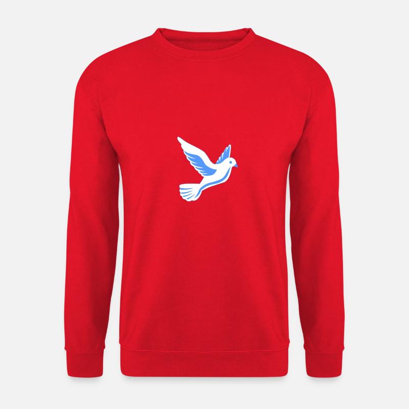 Taube im Flug - Unisex Pullover - Rot