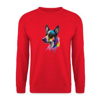 Color Dog - Unisex Sweatshirt - red - Front - Alina (178cm) & Michal (187cm)