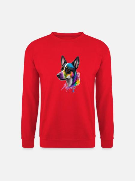 Couleur Chien - Sweat-shirt Unisexe - rouge