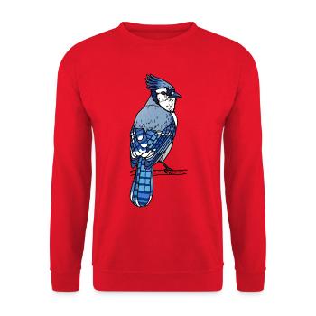 Blue jay - Unisex Sweatshirt - red - Front - Alina (178cm) & Michal (187cm)