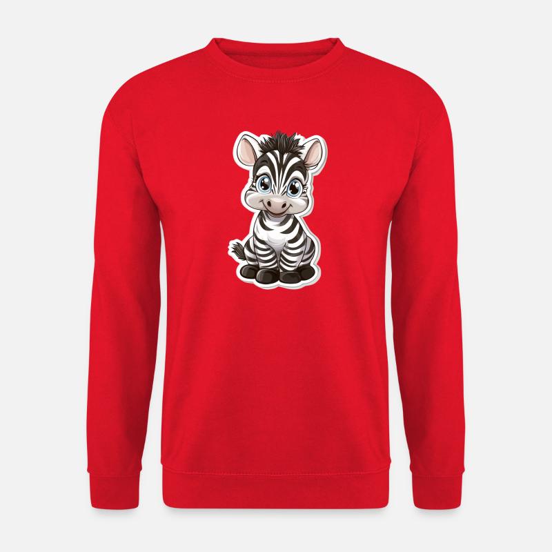 Zebra - Unisex Sweatshirt - red