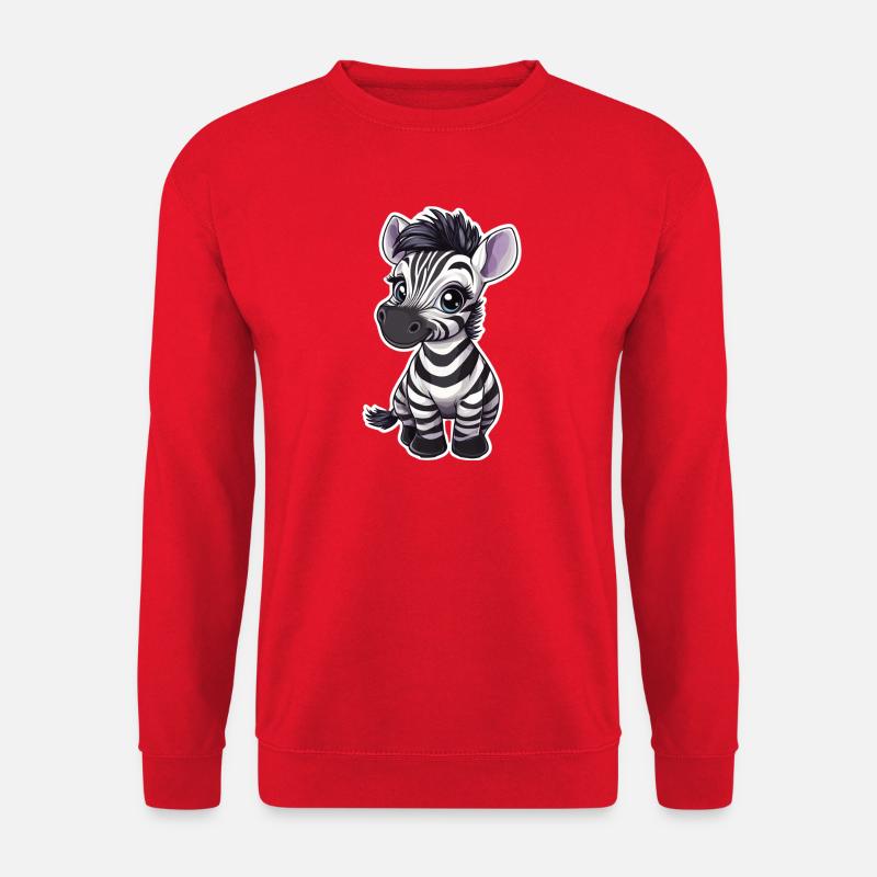 Zebra - Unisex Sweatshirt - red