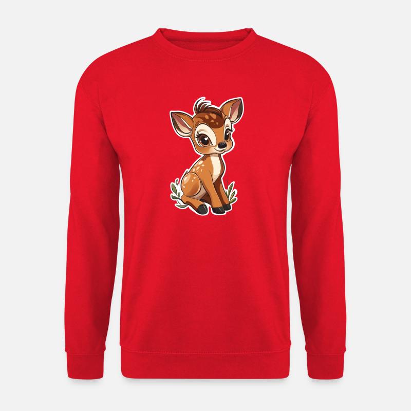 Reh - Unisex Pullover - Rot