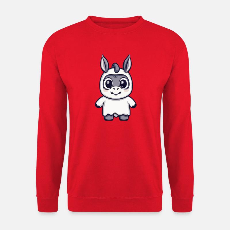Esel Halloween Geist - Unisex Pullover - Rot