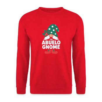 Abuelo Gnome Christmas - Unisex Sweatshirt - red - Front - Alina (178cm) & Michal (187cm)