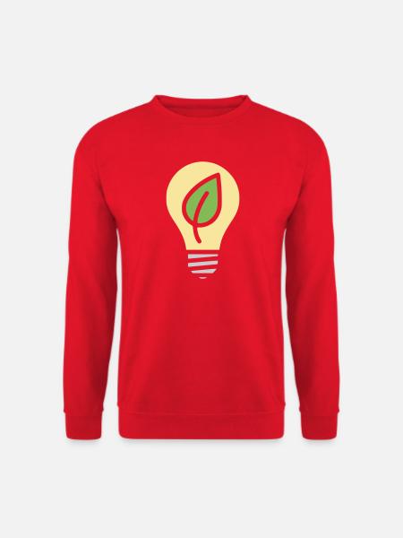 Light Bulb Environment Electricity - Unisex Sweatshirt - red