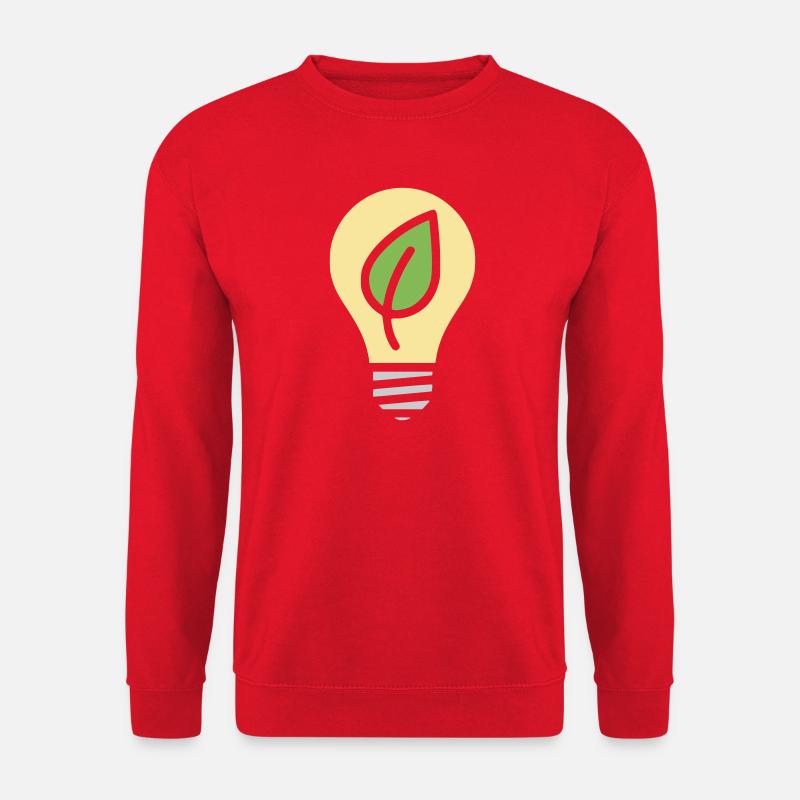 Glühbirne Umwelt Strom - Unisex Pullover - Rot