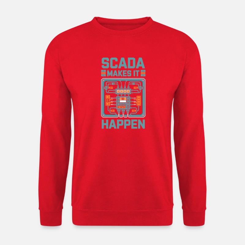 SCADA Makes It Happen Automation Technology - Unisex Sweatshirt - red