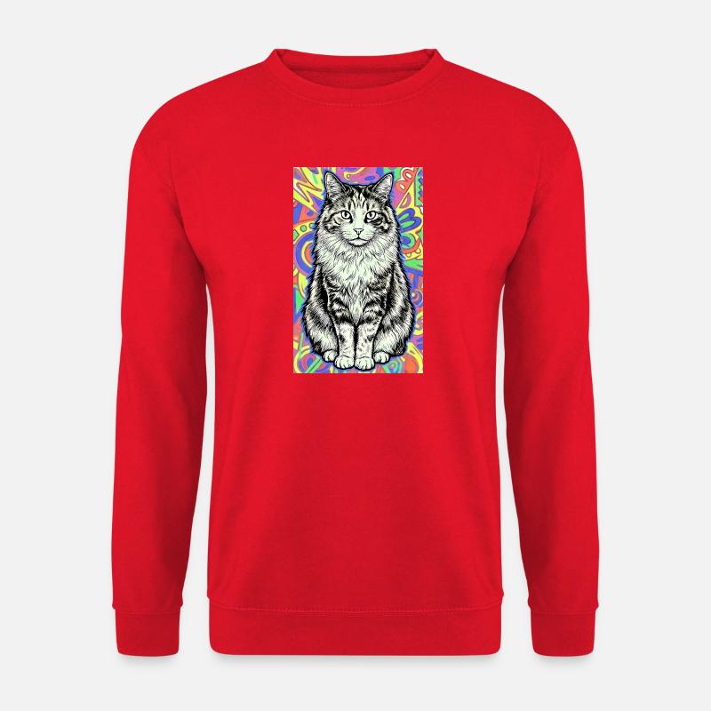 cat - Unisex Sweatshirt - red