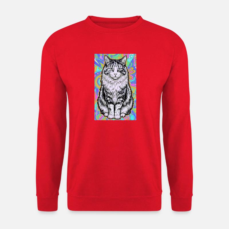 cat - Unisex Sweatshirt - red
