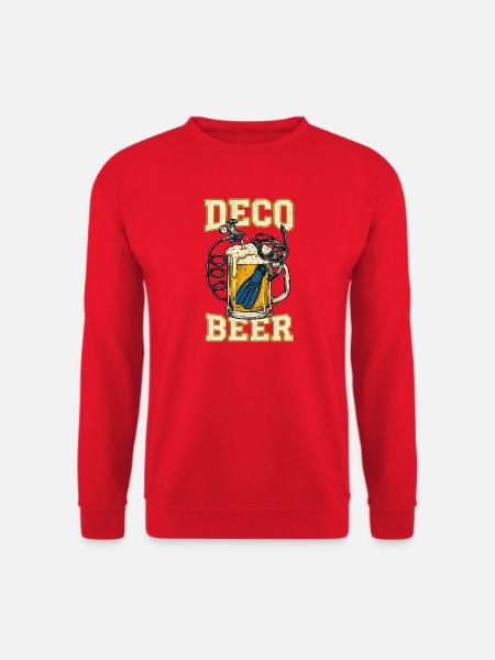 Deco Dive Beer Schnorchel - Unisex Pullover - Rot