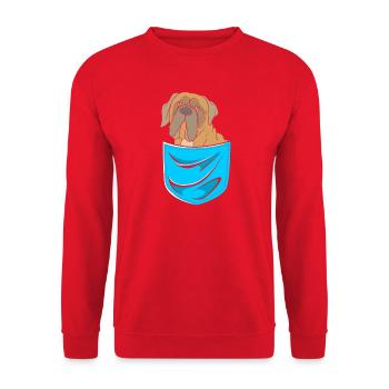 Bullmastiff - Unisex Pullover - Rot - Vorne - Alina (178cm) & Michal (187cm)