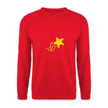 Madame l'étoile filante - Sweat-shirt Unisexe - rouge - Devant - Alina (178cm) & Michal (187cm)