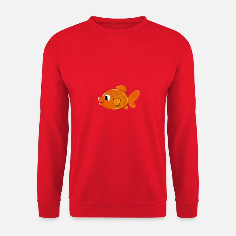 Hatchi der Goldfisch - Unisex Pullover - Rot