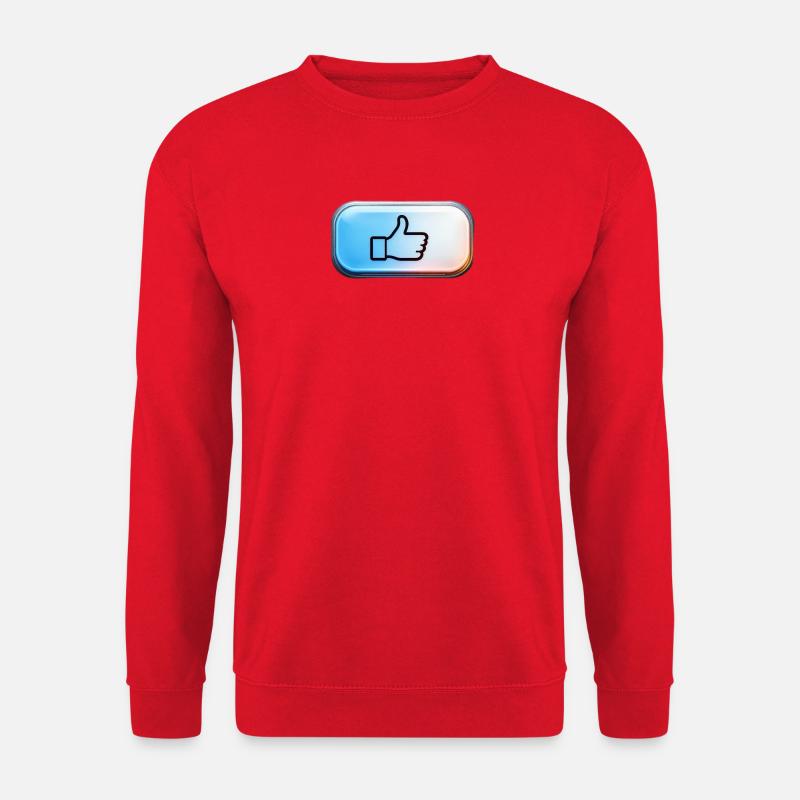 Neon Daumen Hoch Gradient - Unisex Pullover - Rot