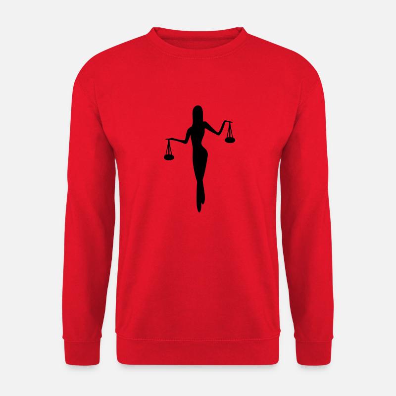 Sternzeichen Waage - Unisex Pullover - Rot