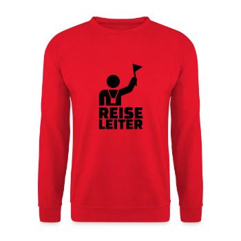 Reiseleiter - Unisex Pullover - Rot - Vorne - Alina (178cm) & Michal (187cm)