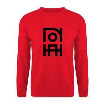 noah full - Unisex Sweatshirt - red - Front - Alina (178cm) & Michal (187cm)