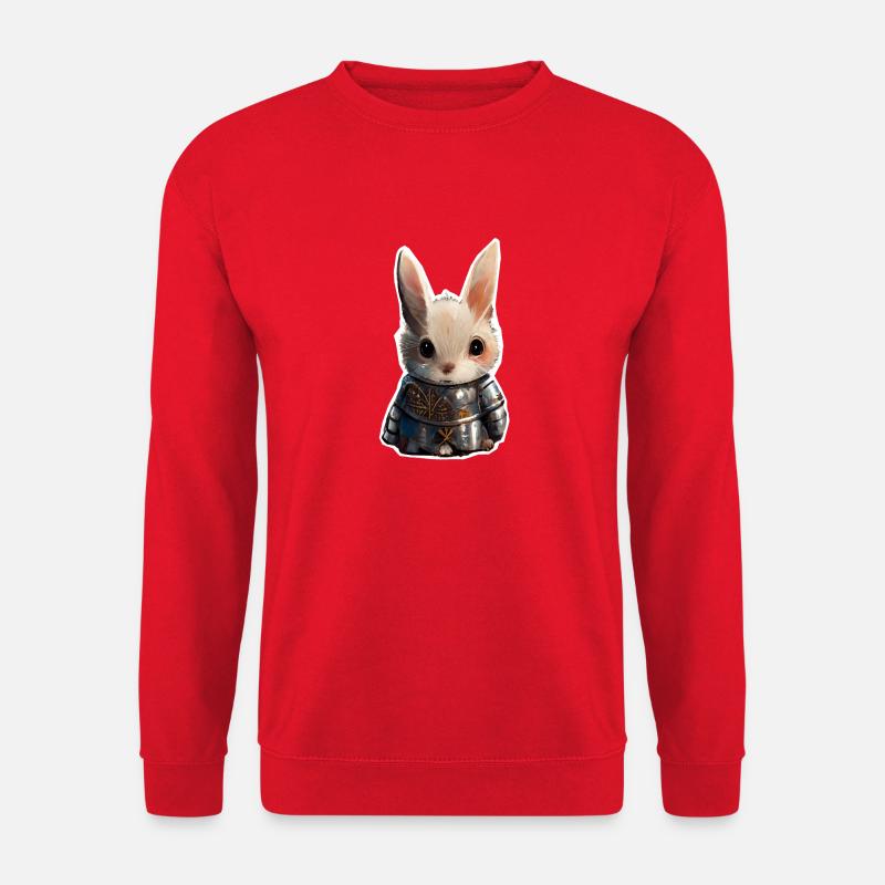 Cute Rabbit Knight Hase - Unisex Pullover - Rot