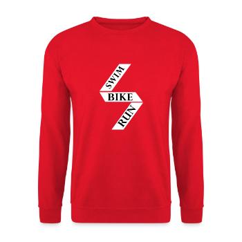 Triathlon Natation Vélo Course Marathon - Sweat-shirt Unisexe - rouge - Devant - Alina (178cm) & Michal (187cm)