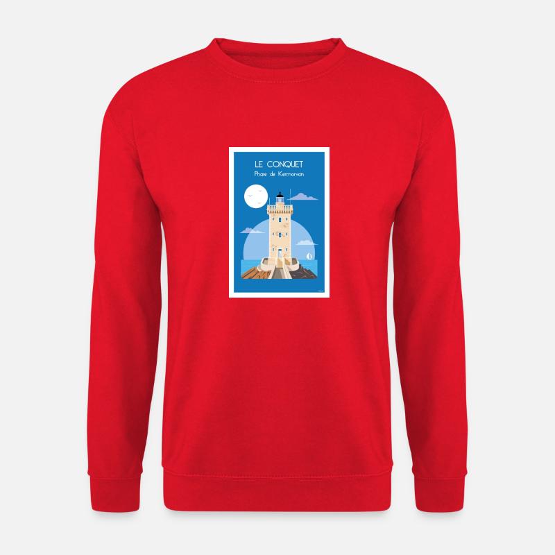 KERMORVAN LIGHTHOUSE - Unisex Sweatshirt - red