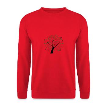 L'arbre merveilleux - Sweat-shirt Unisexe - rouge - Devant - Alina (178cm) & Michal (187cm)