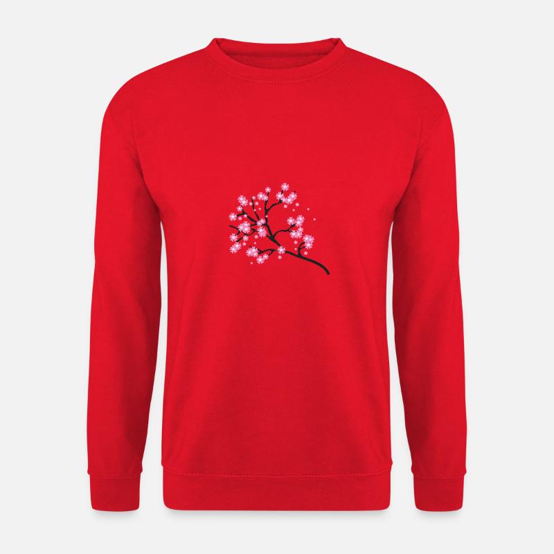 Branche de cerisier en fleurs - Sweat-shirt Unisexe - rouge