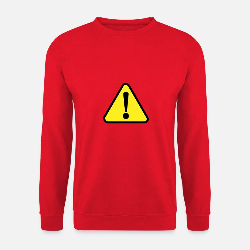 Warning danger - Unisex Sweatshirt - red