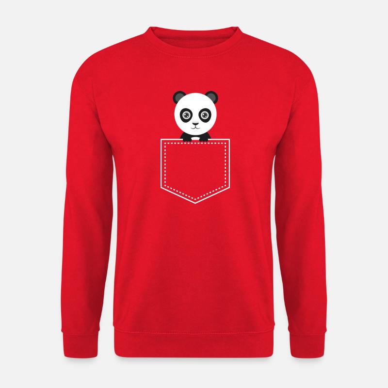 Panda de poche - Panda Panda - Sweat-shirt Unisexe - rouge